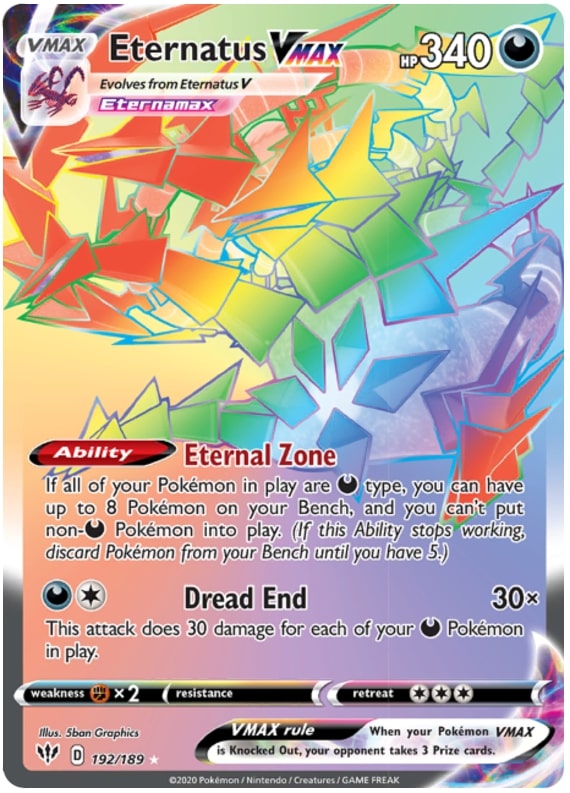 Eternatus VMAX 192-189 - RAINBOW RARE