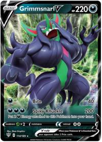 pokemon ss darkness ablaze grimmsnarl v 114 189