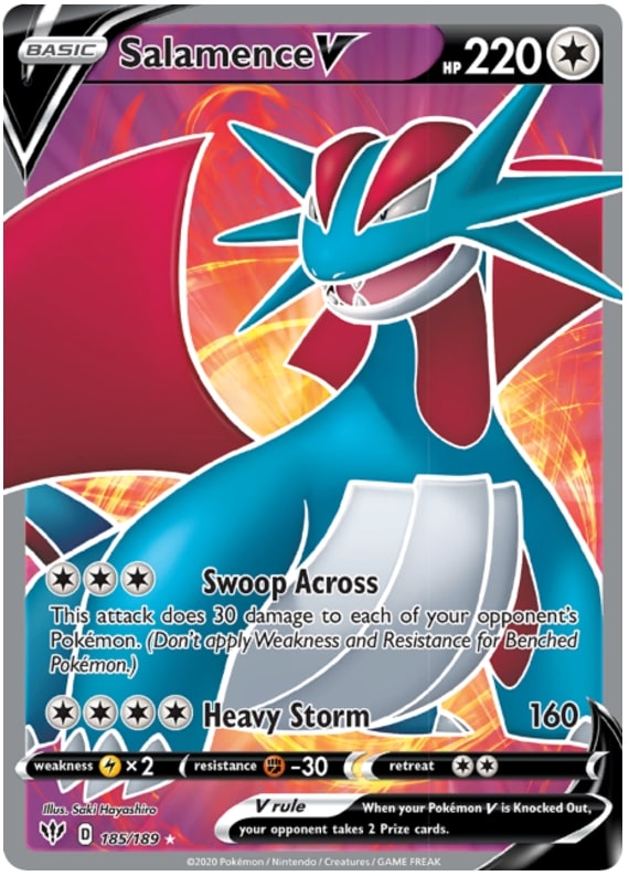 Salamence V 185-189 - FULL ART