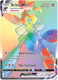 pokemon ss darkness ablaze scizor vmax 193 189 rainbow rare