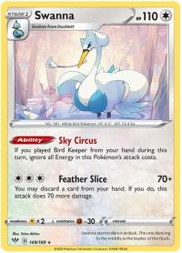 pokemon ss darkness ablaze swanna 149 189