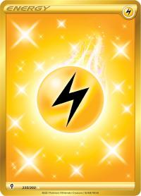 pokemon ss evolving skies lightning energy 235 203 secret rare