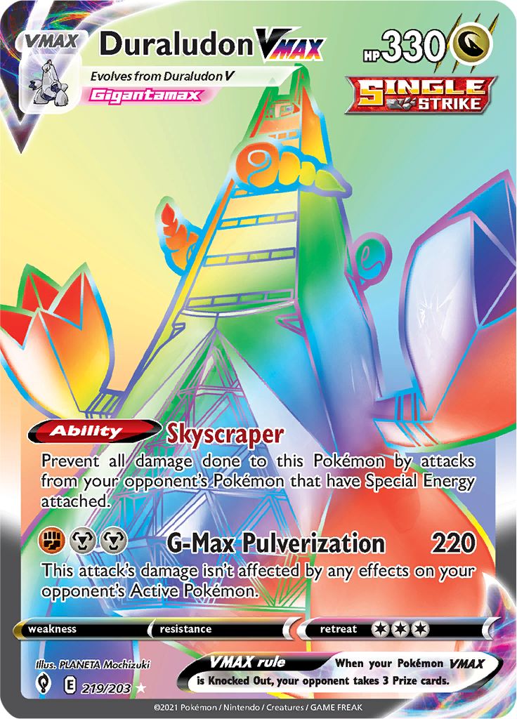 Duraludon VMAX - 219-203 RAINBOW RARE