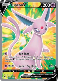 pokemon ss evolving skies espeon v 179 203 full art