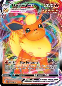 pokemon ss evolving skies flareon vmax 018 203