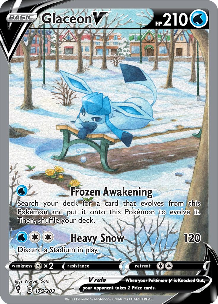 Glaceon V - 175-203 ALTERNATE ART