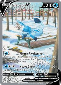 pokemon ss evolving skies glaceon v 175 203 alternate art