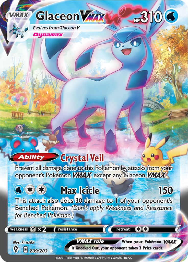 Glaceon VMAX - 209-203 ALTERNATE RARE