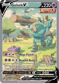 pokemon ss evolving skies golurk v 182 203 alternate art