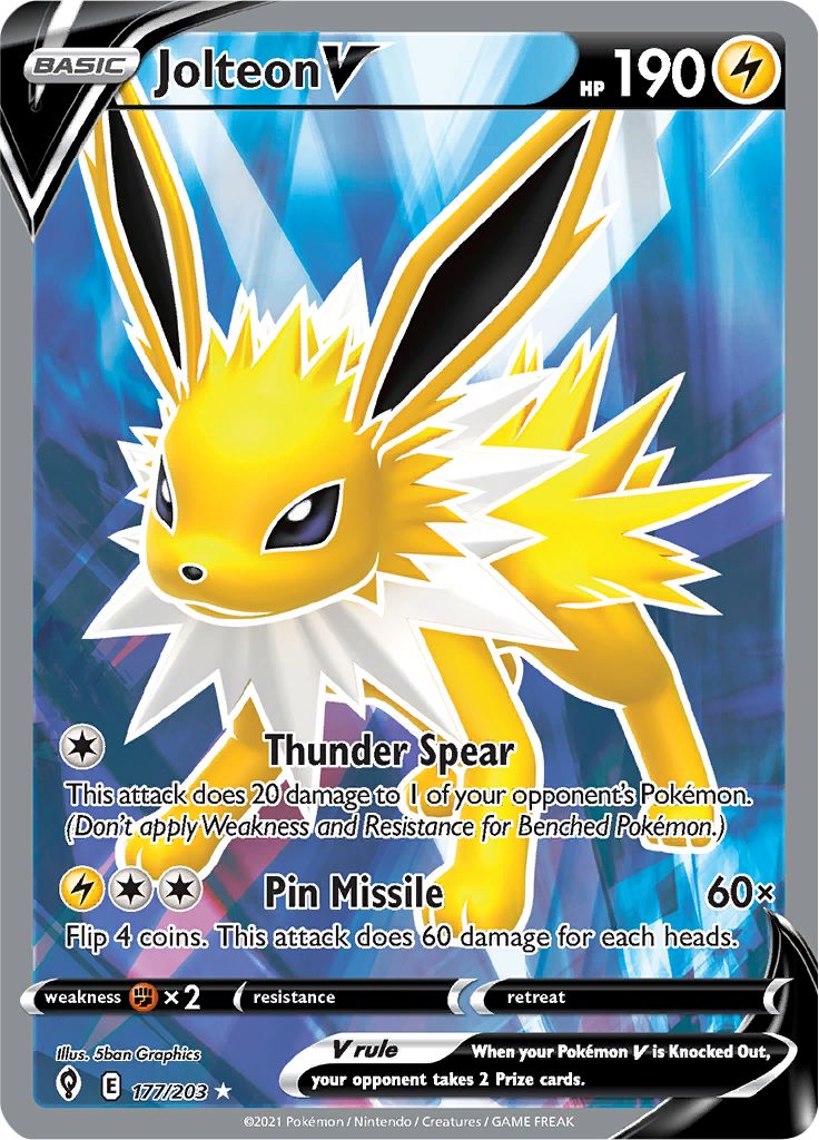 Jolteon V - 177-203 FULL ART