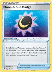 pokemon ss evolving skies moon and sun badge 151 203 rh
