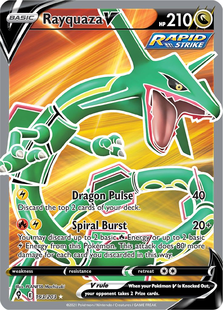 Rayquaza V - 193-203 FULL ART