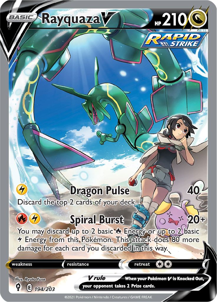 Rayquaza V - 194-203 ALTERNATE ART