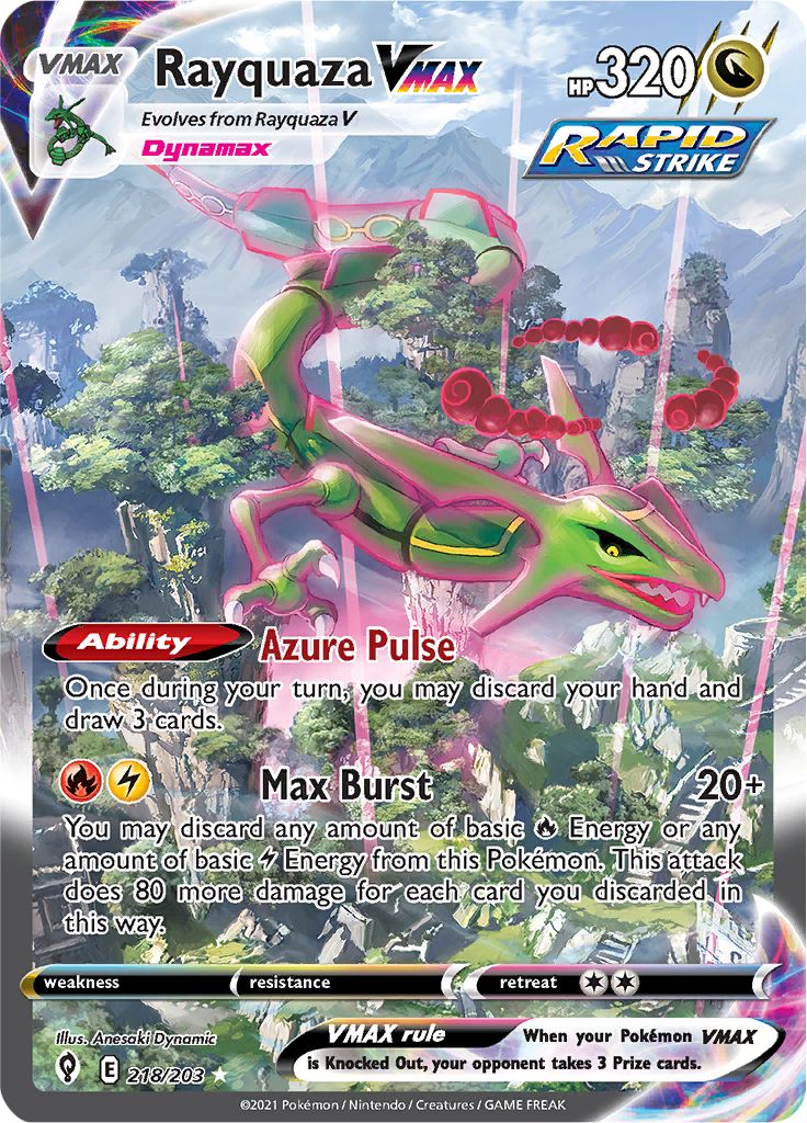 Rayquaza VMAX - 218-203 ALTERNATE ART