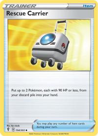 pokemon ss evolving skies rescue carrier 154 203