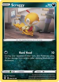 pokemon ss evolving skies scraggy 098 203 rh