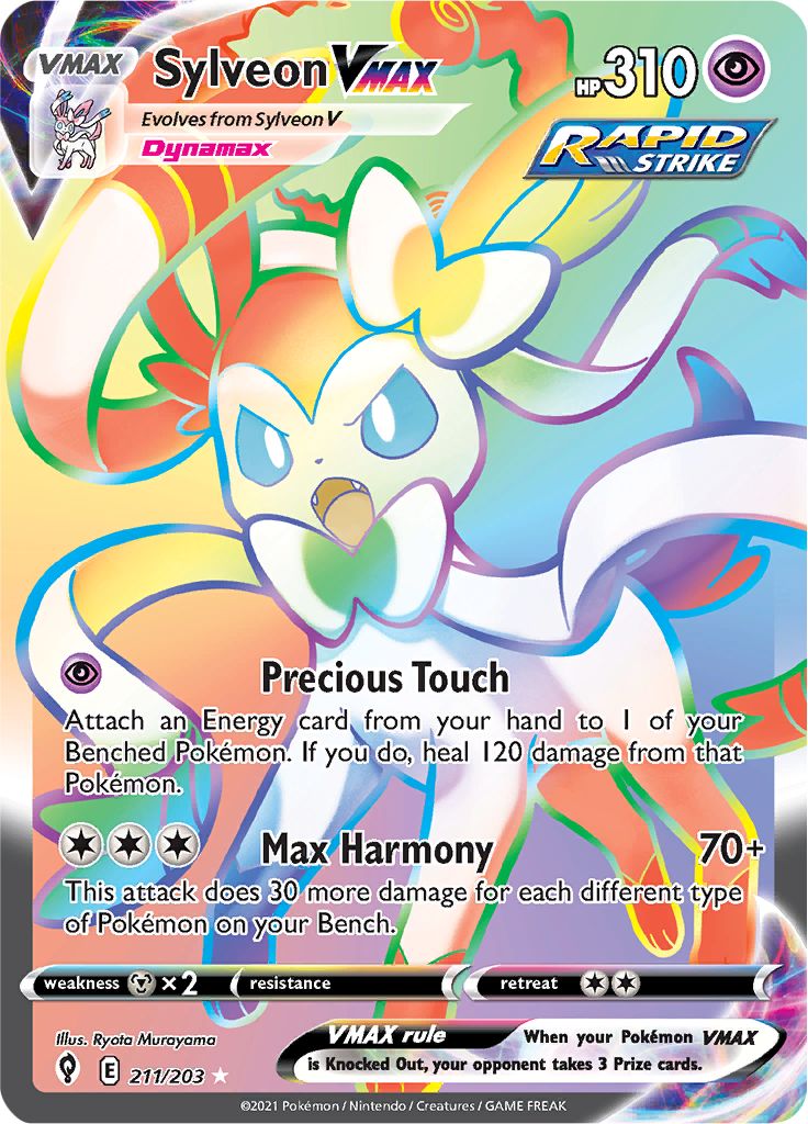 Sylveon VMAX - 211-203 RAINBOW RARE