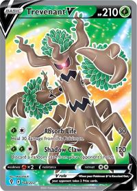 pokemon ss evolving skies trevenant v 168 203 full art