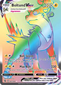 pokemon ss fusion strike boltund vmax 267 264 rainbow rare