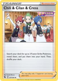 pokemon ss fusion strike chili cilan cress 227 264