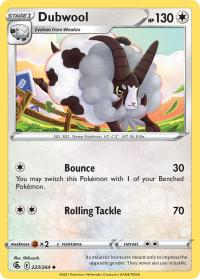 pokemon ss fusion strike dubwool 223 264