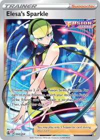 pokemon ss fusion strike elesa s sparkle 260 264 full art