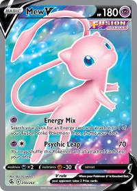 pokemon ss fusion strike mew v 250 264 full art