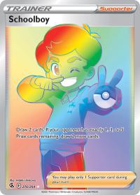 pokemon ss fusion strike schoolboy 276 264 rainbow rare