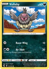 pokemon ss fusion strike vullaby 172 264