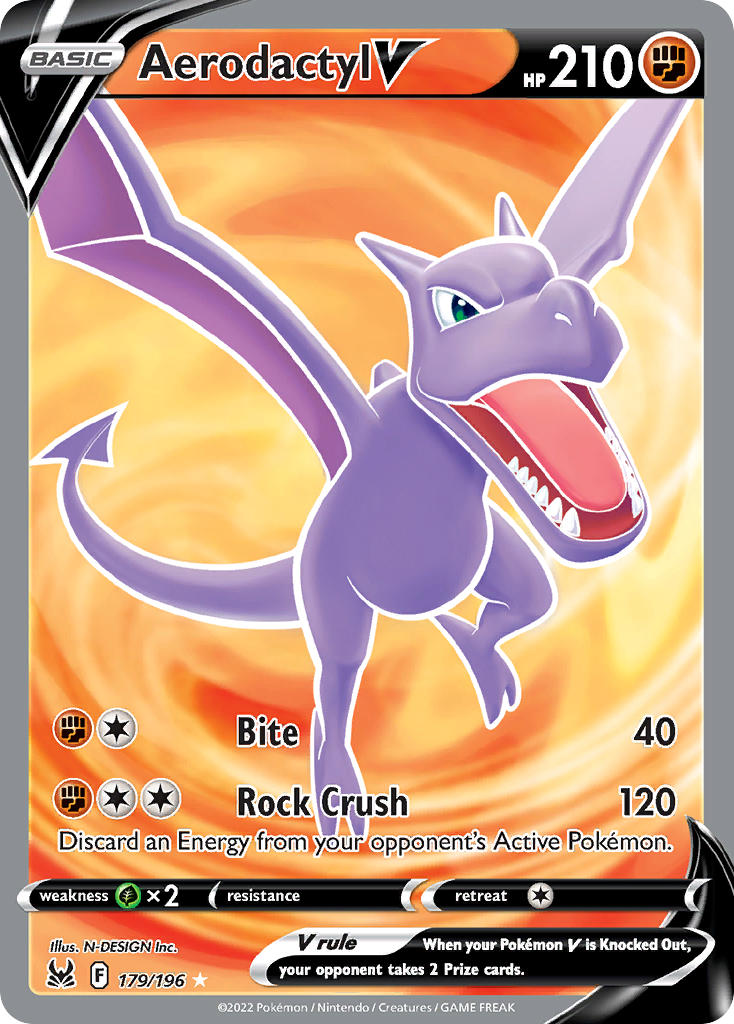Aerodactyl V - 179-196 - FULL ART