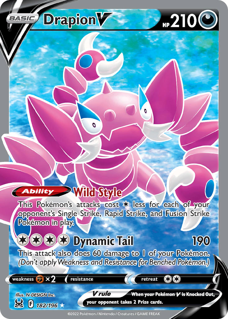 Drapion V - 182-196 FULL ART