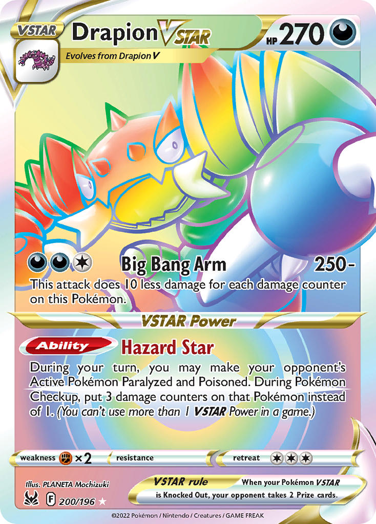 Drapion VSTAR - 200-196 RAINBOW RARE