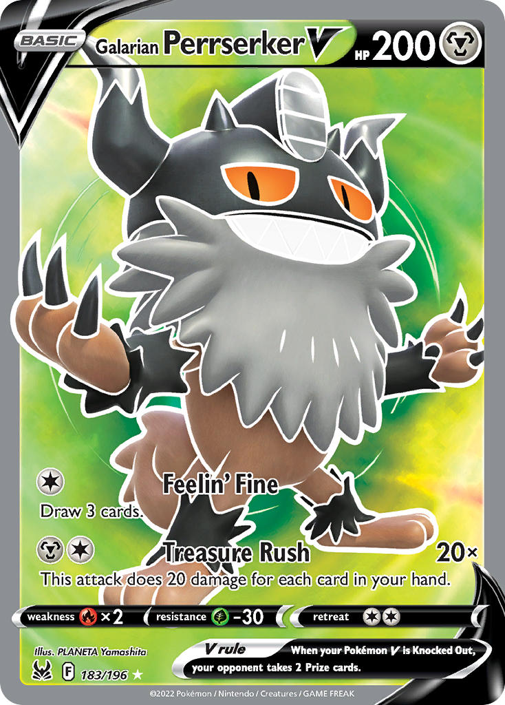 Galarian Perrserker V - 183-196 FULL ART