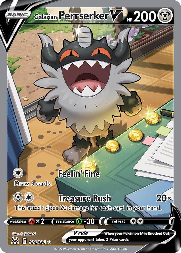 Galarian Perrserker V - 184-196 ALTERNATE ART