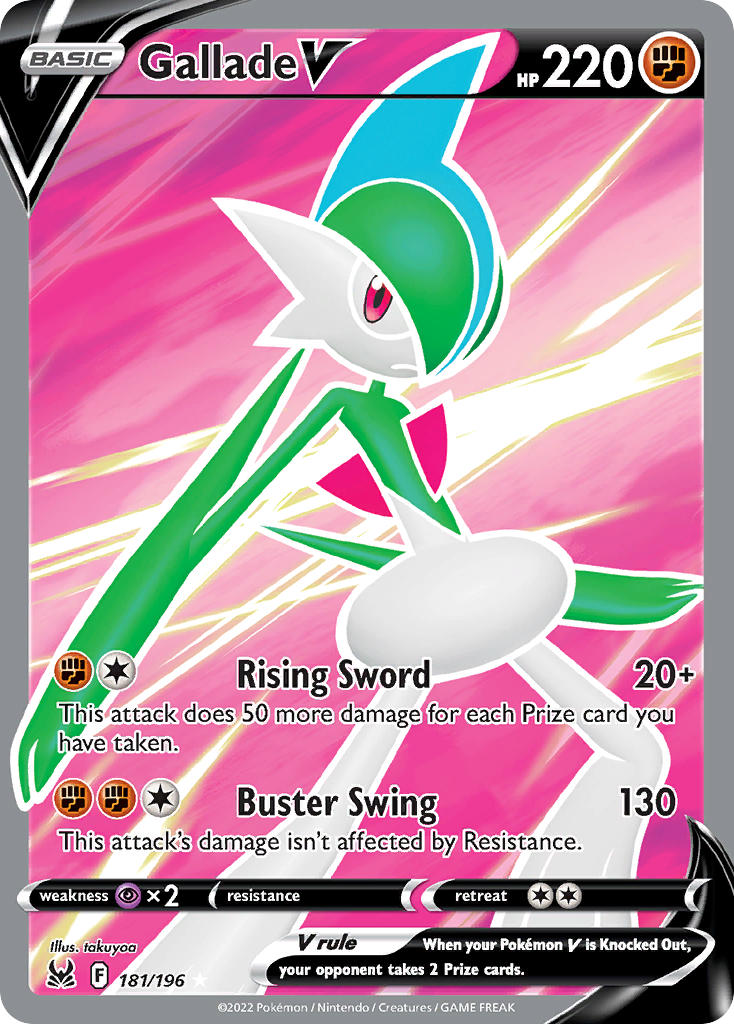 Gallade V - 181-196 FULL ART