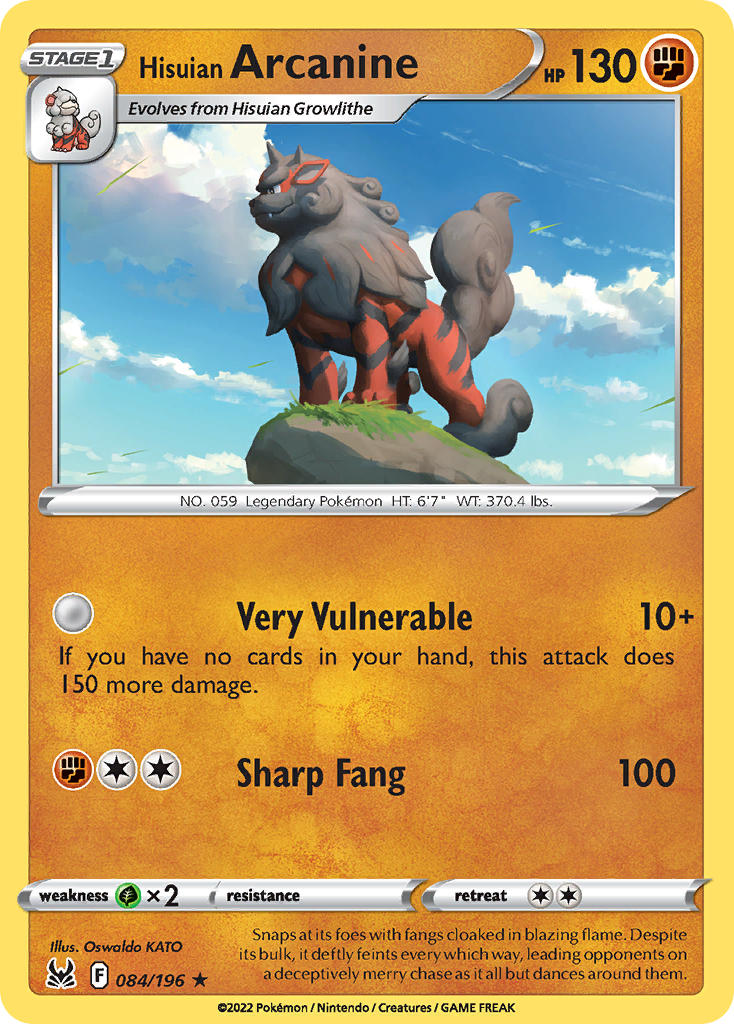 Hisuian Arcanine - 084-196 (RH)