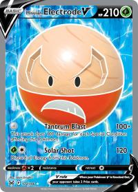 pokemon ss lost origin hisuian electrode 172 196 full art