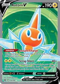 pokemon ss lost origin rotom v 176 196 full art