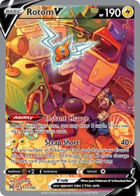 pokemon ss lost origin rotom v 177 196 alternate art