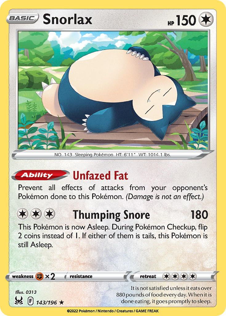 Snorlax - 143-196 (RH)