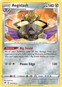 pokemon ss rebel clash aegislash 135 192