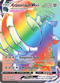 pokemon ss rebel clash copperajah vmax 199 192 rainbow rare