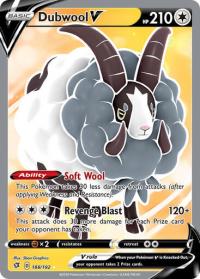 pokemon ss rebel clash dubwool v 188 192 full art