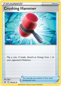 pokemon ss sword shield base set crushing hammer 159 202