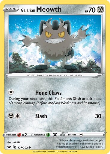 Galarian Meowth 127-202 (RH)