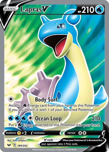 Lapras V 189-202 - FULL ART