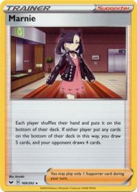 pokemon ss sword shield base set marnie 169 202 non holo