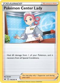 pokemon ss sword shield base set pokemon center lady 176 202 rh