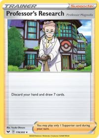 pokemon ss sword shield base set professor s research 178 202 holo rare