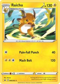 pokemon ss sword shield base set raichu 066 202 rh